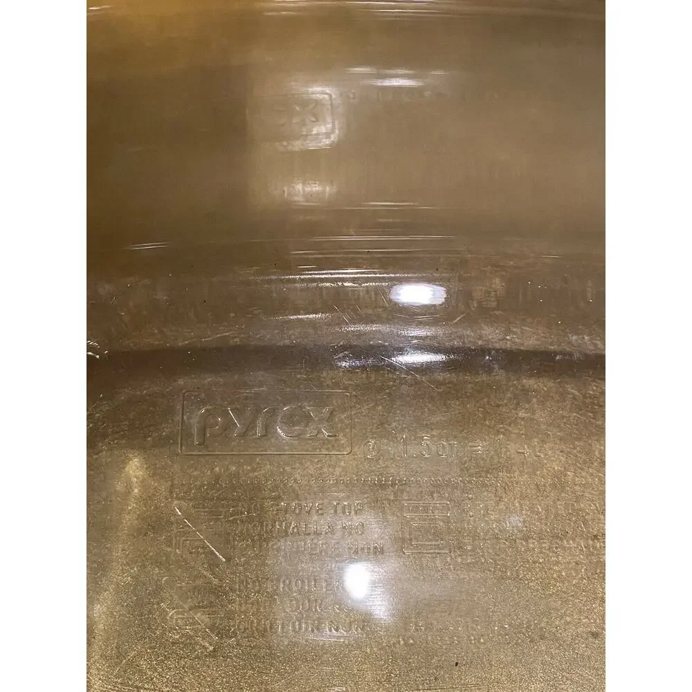 PYREX‎ 1.5Qt. Clear Glass Loaf Pan With Open Handles